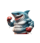 サメボクサーのムカつくリアクション全集（個別スタンプ：5）