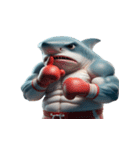 サメボクサーのムカつくリアクション全集（個別スタンプ：11）