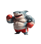 サメボクサーのムカつくリアクション全集（個別スタンプ：12）