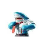 サメボクサーのムカつくリアクション全集（個別スタンプ：14）