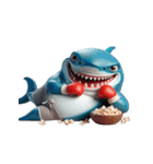 サメボクサーのムカつくリアクション全集（個別スタンプ：16）