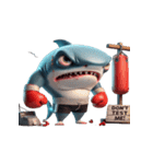 サメボクサーのムカつくリアクション全集（個別スタンプ：22）