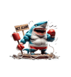 サメボクサーのムカつくリアクション全集（個別スタンプ：26）