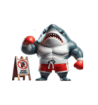 サメボクサーのムカつくリアクション全集（個別スタンプ：30）