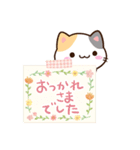 小さい三毛猫☆色鉛筆飾り（個別スタンプ：23）