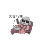 セレブに憧れるトイプードル（個別スタンプ：5）