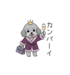 セレブに憧れるトイプードル（個別スタンプ：23）