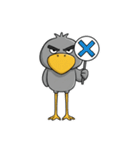 目ヂカラ強め☆男前なハシビロコウ（個別スタンプ：22）