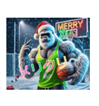 ゴリラ×バスケットボール 第21弾！冬！（個別スタンプ：9）