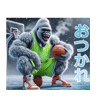 ゴリラ×バスケットボール 第21弾！冬！（個別スタンプ：14）