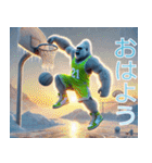 ゴリラ×バスケットボール 第21弾！冬！（個別スタンプ：17）