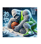 ゴリラ×バスケットボール 第21弾！冬！（個別スタンプ：18）