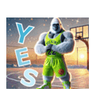 ゴリラ×バスケットボール 第21弾！冬！（個別スタンプ：23）