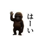 【踊る】イケメンコゴリラ（個別スタンプ：4）