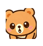 反逆くまちゃん4 - 無言のリアクション（個別スタンプ：1）
