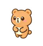 反逆くまちゃん4 - 無言のリアクション（個別スタンプ：4）