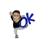 Hiroki。心のポーズ【似顔絵】（個別スタンプ：3）