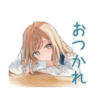 優しいお姉さんの冬スタンプ（個別スタンプ：16）