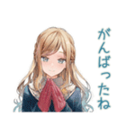 優しいお姉さんの冬スタンプ（個別スタンプ：24）