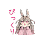 うさぎ彼女の冬♡ほわほわ（個別スタンプ：29）