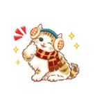 動くちっちゃい猫のあけおめスタンプ(再販)（個別スタンプ：24）