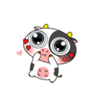大きな目のかわいいウシのときめきアラート（個別スタンプ：3）