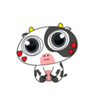 大きな目のかわいいウシのときめきアラート（個別スタンプ：4）
