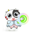 大きな目のかわいいウシのときめきアラート（個別スタンプ：5）