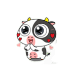 大きな目のかわいいウシのときめきアラート（個別スタンプ：7）