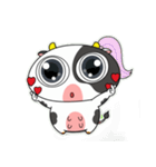 大きな目のかわいいウシのときめきアラート（個別スタンプ：11）