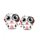 大きな目のかわいいウシのときめきアラート（個別スタンプ：13）