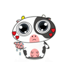 大きな目のかわいいウシのときめきアラート（個別スタンプ：24）