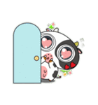 大きな目のかわいいウシのときめきアラート（個別スタンプ：36）