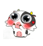 大きな目のかわいいウシのときめきアラート（個別スタンプ：38）
