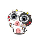 大きな目のかわいいウシのときめきアラート（個別スタンプ：40）