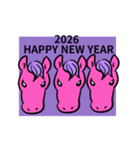 動く！午年ゲーミングお年賀スタンプ（個別スタンプ：3）