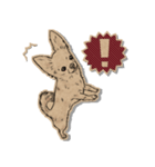 クラフトシール風チワワ（個別スタンプ：37）