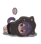 背景で動く！ツンデレ猫耳少年（個別スタンプ：1）