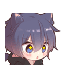背景で動く！ツンデレ猫耳少年（個別スタンプ：2）