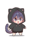 背景で動く！ツンデレ猫耳少年（個別スタンプ：6）