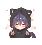 背景で動く！ツンデレ猫耳少年（個別スタンプ：7）