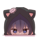 背景で動く！ツンデレ猫耳少年（個別スタンプ：9）