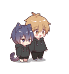 背景で動く！ツンデレ猫耳少年（個別スタンプ：12）