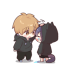 背景で動く！ツンデレ猫耳少年（個別スタンプ：13）