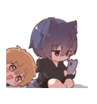 背景で動く！ツンデレ猫耳少年（個別スタンプ：15）