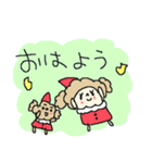 トイプーと私とクリスマス！（個別スタンプ：1）