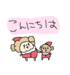 トイプーと私とクリスマス！（個別スタンプ：3）