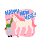 女の子のためのハッピースタンプ♡お馬と（個別スタンプ：2）