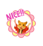 推し活ハムさん(赤担、レッド担)（個別スタンプ：7）