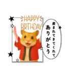 推し活ハムさん(赤担、レッド担)（個別スタンプ：15）